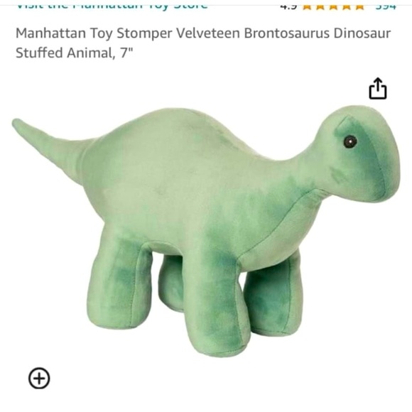 Stomper the Stuffed Dinosaur - Picture 1 of 5